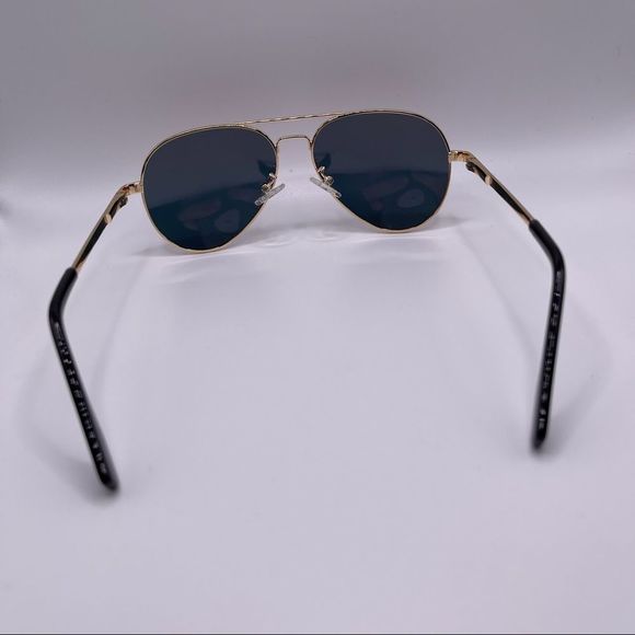 Gold Aviators with Mirrored Polarized Lenses - Picture 5 of 9